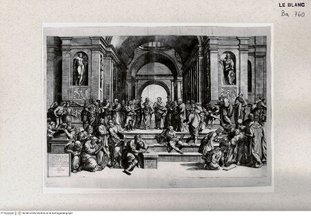 Vorderseite von Veste Coburg [http://creativecommons.org/publicdomain/mark/1.0/] Die Schule von Athen - , bh350014. Foto.