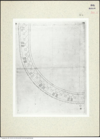 Vorderseite von Kunstbibliothek [https://www.deutsche-digitale-bibliothek.de/content/lizenzen/rv-ez/] Codex Destailleur DColosseum: Grundriss des obersten Geschosses - , bh350355_recto. Foto.
