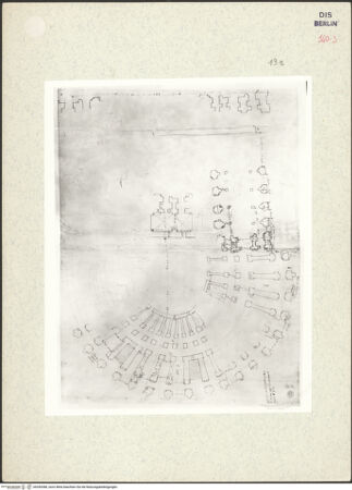 Vorderseite von Kunstbibliothek [https://www.deutsche-digitale-bibliothek.de/content/lizenzen/rv-ez/] Codex Destailleur DMarcellus-Theater: Skizzen des Anbaus - , bh350388_recto. Foto.