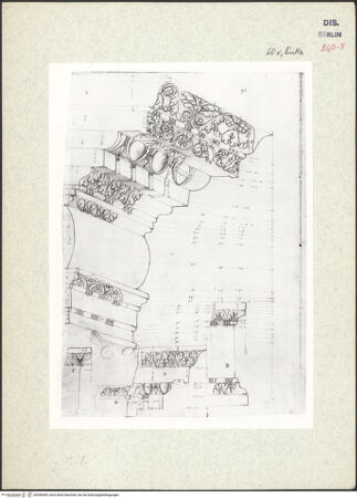 Vorderseite von Kunstbibliothek [https://www.deutsche-digitale-bibliothek.de/content/lizenzen/rv-ez/] Codex Destailleur DKopie nach 59 v unten - , bh350445_recto. Foto.