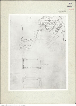 Vorderseite von Kunstbibliothek [https://www.deutsche-digitale-bibliothek.de/content/lizenzen/rv-ez/] Codex Destailleur DKopie nach 59 v oben - , bh350461_recto. Foto.