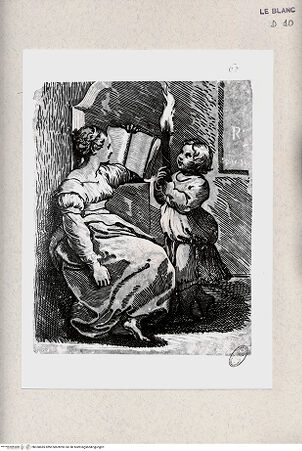 Vorderseite von Biblioteca Apostolica Vaticana [http://creativecommons.org/publicdomain/mark/1.0/] Sibylle mit fackeltragendem Putto - , bh350685. Foto.