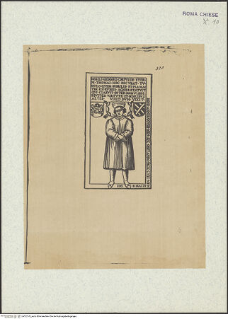 Vorderseite von Biblioteca Apostolica Vaticana [http://creativecommons.org/publicdomain/mark/1.0/] Codex Gualdi CTeil IIGrabmal des Gregorio Tomei - , bh352143_recto. Foto.