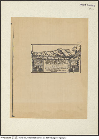 Vorderseite von Biblioteca Apostolica Vaticana [https://www.deutsche-digitale-bibliothek.de/content/lizenzen/rv-ez/] Codex Gualdi CTeil IIGrabmal des Pietro Mellini - , bh352188_recto. Foto.