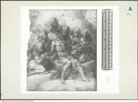 Vorderseite von Royal Collection Enterprises Limited [https://www.deutsche-digitale-bibliothek.de/content/lizenzen/rv-ez/] Der tote Christus gehalten von fünf Engeln - , bh354728_recto. Foto.