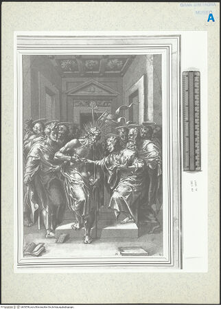 Vorderseite von Royal Collection Enterprises Limited [https://www.deutsche-digitale-bibliothek.de/content/lizenzen/rv-ez/] Entwurf für eine Altartafel, die den ungläubigen Thomas zeigt - , bh354786_recto. Foto.