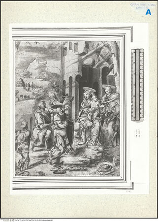 Vorderseite von Royal Collection Enterprises Limited [https://www.deutsche-digitale-bibliothek.de/content/lizenzen/rv-ez/] Die Anbetung des Christuskindes durch die Hirten - , bh354795_recto. Foto.