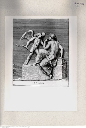 Vorderseite von Istituto Nazionale per la Grafica [http://creativecommons.org/publicdomain/mark/1.0/] "Parerga atqua ornamenta in Vaticani Palatij Xystis"; Stichfolge nach den Stuckarbeiten in den Loggien des VatikanVenus (Bl 35) - , bh355110. Foto.