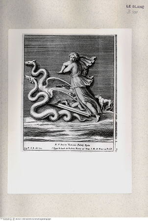 Vorderseite von Istituto Nazionale per la Grafica [http://creativecommons.org/publicdomain/mark/1.0/] "Parerga atqua ornamenta in Vaticani Palatij Xystis"; Stichfolge nach den Stuckarbeiten in den Loggien des VatikanMedea (Bl 34) - , bh355111. Foto.