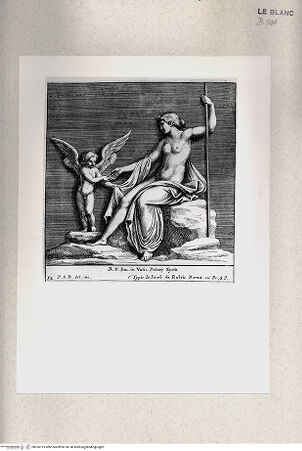 Vorderseite von Istituto Nazionale per la Grafica [http://creativecommons.org/publicdomain/mark/1.0/] "Parerga atqua ornamenta in Vaticani Palatij Xystis"; Stichfolge nach den Stuckarbeiten in den Loggien des VatikanVenus (Bl 32) - , bh355113. Foto.