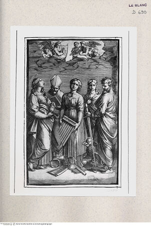 Vorderseite von Istituto Nazionale per la Grafica [http://creativecommons.org/publicdomain/mark/1.0/] Die heilige Cäcilie - , bh355190. Foto.