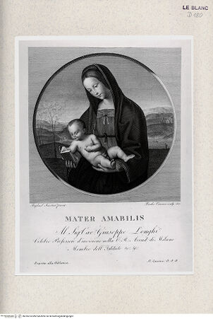 Vorderseite von Istituto Nazionale per la Grafica [http://creativecommons.org/publicdomain/mark/1.0/] "Madonna Connestabile" - , bh355233. Foto.