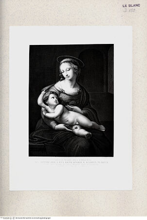Vorderseite von Istituto Nazionale per la Grafica [http://creativecommons.org/publicdomain/mark/1.0/] "Madonna Bridgewater" - , bh355240. Foto.