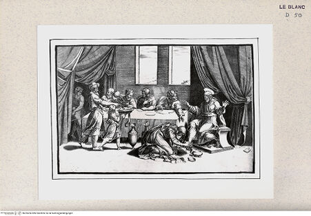 Vorderseite von Istituto Nazionale per la Grafica [http://creativecommons.org/publicdomain/mark/1.0/] Christus zu Gast bei Simon dem Pharisäer - , bh355266. Foto.