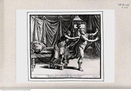 Vorderseite von Istituto Nazionale per la Grafica [http://creativecommons.org/publicdomain/mark/1.0/] Stichserie nach den Fresken der Loggien des VatikanJoseph und Potiphars Frau (Bl 27) - , bh355293. Foto.