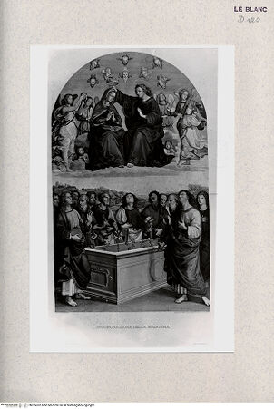 Vorderseite von Istituto Nazionale per la Grafica, Calcografia [http://creativecommons.org/publicdomain/mark/1.0/] Die Krönung der Jungfrau - , bh355302. Foto.