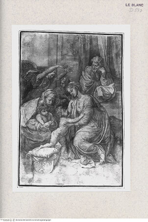 Vorderseite von Istituto Nazionale per la Grafica [http://creativecommons.org/publicdomain/mark/1.0/] "Sacra famiglia di Francesco I"; Heilige Familie - , bh355306. Foto.