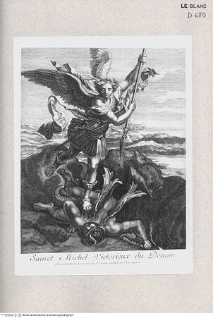 Vorderseite von Istituto Nazionale per la Grafica [http://creativecommons.org/publicdomain/mark/1.0/] Der Erzengel Michael - , bh355314. Foto.