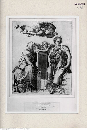 Vorderseite von Istituto Nazionale per la Grafica [http://creativecommons.org/publicdomain/mark/1.0/] Zwei Sibyllen und ein Engel - , bh355335. Foto.