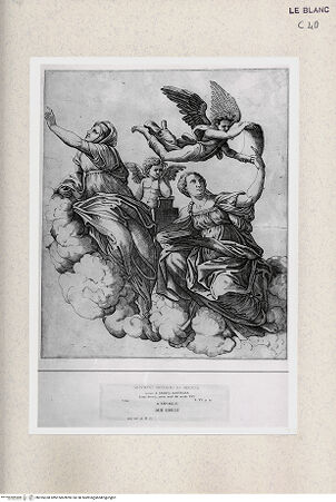 Vorderseite von Istituto Nazionale per la Grafica [http://creativecommons.org/publicdomain/mark/1.0/] Zwei Sibyllen und Engel - , bh355338. Foto.