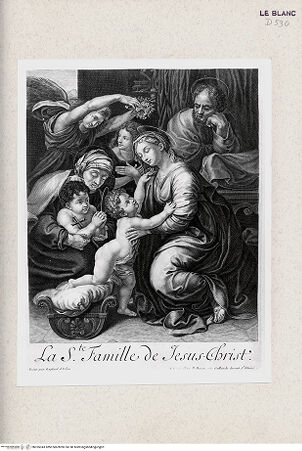 Vorderseite von Istituto Nazionale per la Grafica [http://creativecommons.org/publicdomain/mark/1.0/] "Sacra famiglia di Francesco I"; Heilige Familie - , bh355343. Foto.