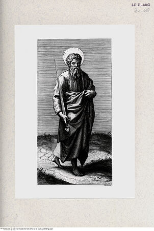 Vorderseite von Istituto Nazionale per la Grafica [http://creativecommons.org/publicdomain/mark/1.0/] Der Heilige Paulus nach dem Fresko Raffaels in den Stanzen - , bh355348. Foto.