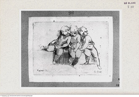 Vorderseite von Istituto Nazionale per la Grafica [http://creativecommons.org/publicdomain/mark/1.0/] Drei Putten (Cabinet Crozat) - , bh355395. Foto.