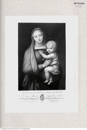 Vorderseite von Istituto Nazionale per la Grafica [http://creativecommons.org/publicdomain/mark/1.0/] "Madonna del Granduca" - , bh355399. Foto.
