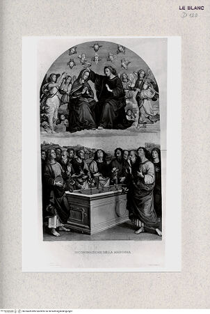 Vorderseite von Istituto Nazionale per la Grafica, Calcografia [http://creativecommons.org/publicdomain/mark/1.0/] Krönung Mariens - , bh355409. Foto.