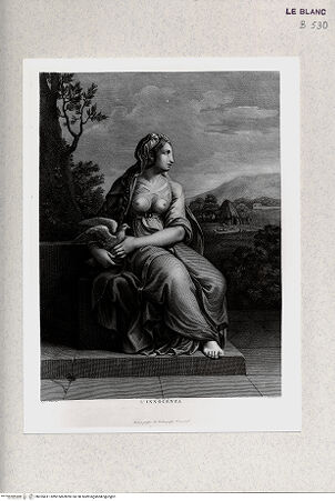 Vorderseite von Istituto Nazionale per la Grafica, Calcografia [http://creativecommons.org/publicdomain/mark/1.0/] Allegorische Figur: die Unschuld - , bh355411. Foto.