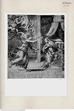 Vorderseite von Istituto Nazionale per la Grafica [http://creativecommons.org/publicdomain/mark/1.0/] Die Verkündigung - , bh355433. Foto.