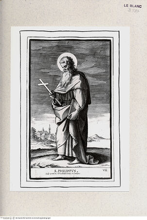 Vorderseite von Istituto Nazionale per la Grafica [http://creativecommons.org/publicdomain/mark/1.0/] Christus und die Apostel nach Raffaels Fresken der Sala dei PalafrenieriDer Heilige Philippus - , bh355438. Foto.