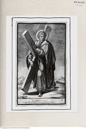 Vorderseite von Istituto Nazionale per la Grafica [http://creativecommons.org/publicdomain/mark/1.0/] Christus und die Apostel nach Raffaels Fresken der Sala dei PalafrenieriDer Heilige Andreas - , bh355443. Foto.