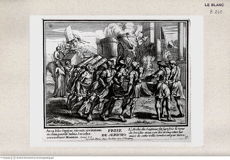 Vorderseite von Istituto Nazionale per la Grafica [http://creativecommons.org/publicdomain/mark/1.0/] Serie von Stichen nach den Loggien des VatikanDer Fall Jerichos (Bl 38) - , bh355452. Foto.