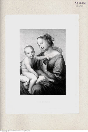 Vorderseite von Istituto Nazionale per la Grafica [http://creativecommons.org/publicdomain/mark/1.0/] Große Madonna Cowper (Niccolini) - , bh355454. Foto.