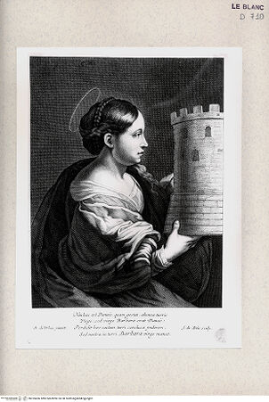 Vorderseite von Istituto Nazionale per la Grafica [http://creativecommons.org/publicdomain/mark/1.0/] Die heilige Barbara - , bh355456. Foto.
