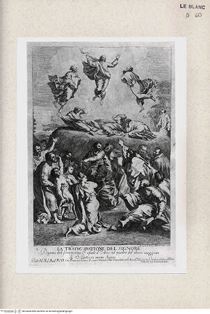 Vorderseite von Istituto Nazionale per la Grafica [http://creativecommons.org/publicdomain/mark/1.0/] Die Transfiguration - , bh355458. Foto.