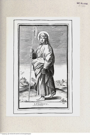 Vorderseite von Istituto Nazionale per la Grafica [http://creativecommons.org/publicdomain/mark/1.0/] Christus und die Apostel nach Raffaels Fresken der Sala dei PalafrenieriDer Heilige Thaddäus - , bh355465. Foto.