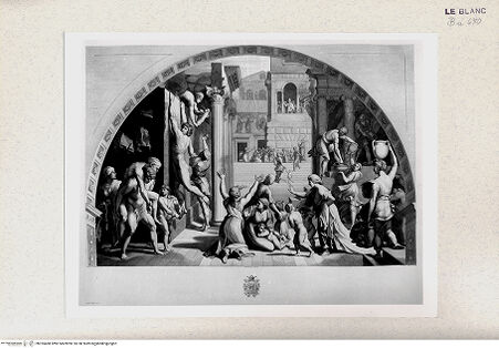 Vorderseite von Istituto Nazionale per la Grafica [http://creativecommons.org/publicdomain/mark/1.0/] Der Borgobrand (Stanza dell'Incendio) - , bh355468. Foto.