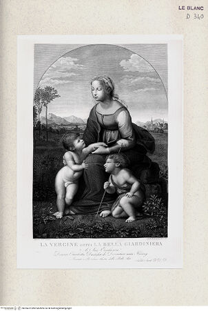 Vorderseite von Istituto Nazionale per la Grafica [http://creativecommons.org/publicdomain/mark/1.0/] "La bella giardiniera" - , bh355472. Foto.