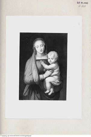 Vorderseite von Istituto Nazionale per la Grafica [http://creativecommons.org/publicdomain/mark/1.0/] "Madonna del Granduca" - , bh355475. Foto.