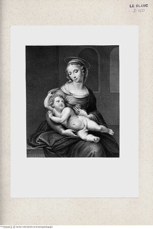 Vorderseite von Istituto Nazionale per la Grafica [http://creativecommons.org/publicdomain/mark/1.0/] "Madonna Bridgewater" - , bh355477. Foto.