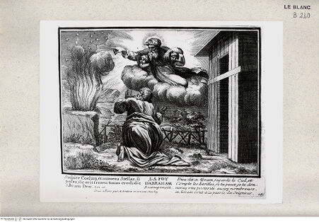 Vorderseite von Istituto Nazionale per la Grafica [http://creativecommons.org/publicdomain/mark/1.0/] Serie von Stichen nach den Loggien des VatikanDie Verheissung Gottes an Abraham (Bl 15) - , bh355482. Foto.