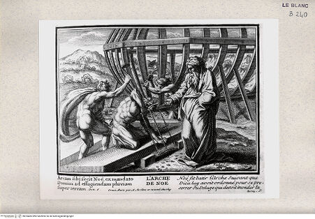Vorderseite von Istituto Nazionale per la Grafica [http://creativecommons.org/publicdomain/mark/1.0/] Serie von Stichen nach den Loggien des VatikanDie Arche Noah - , bh355485. Foto.