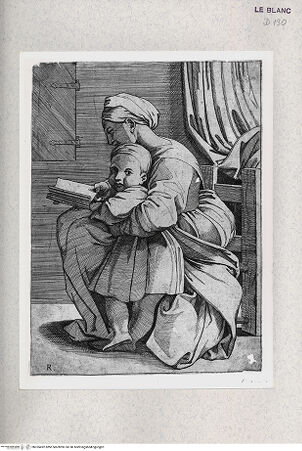 Vorderseite von Istituto Nazionale per la Grafica [http://creativecommons.org/publicdomain/mark/1.0/] Lesende Madonna mit Kind - , bh355492. Foto.