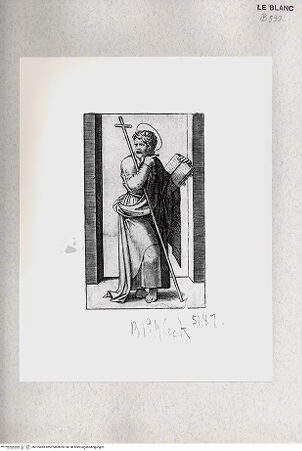 Vorderseite von Istituto Nazionale per la Grafica [http://creativecommons.org/publicdomain/mark/1.0/] "Piccoli Santi"; Folge nach Raimondis Stichen nach Raffaels Fresken in der Sala dei PalafrenieriDer Heilige Philippus - , bh355493. Foto.