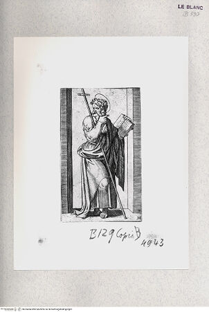 Vorderseite von Istituto Nazionale per la Grafica [http://creativecommons.org/publicdomain/mark/1.0/] "Piccoli Santi"; Folge nach Raimondis Stichen nach Raffaels Fresken in der Sala dei PalafrenieriDer Heilige Philippus - , bh355494. Foto.