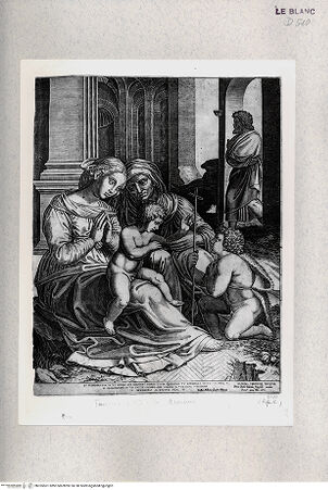 Vorderseite von Istituto Nazionale per la Grafica [http://creativecommons.org/publicdomain/mark/1.0/] "Madonna del Divino Amore"; Heilige Familie - , bh355501. Foto.