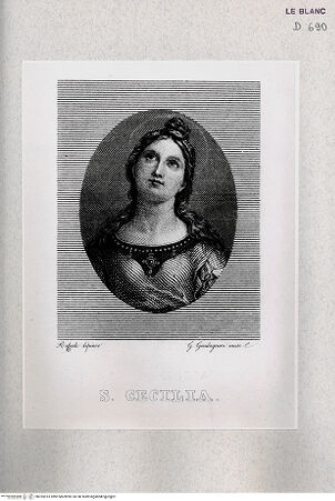 Vorderseite von Istituto Nazionale per la Grafica [http://creativecommons.org/publicdomain/mark/1.0/] Die heilige Cäcilie - , bh355513. Foto.