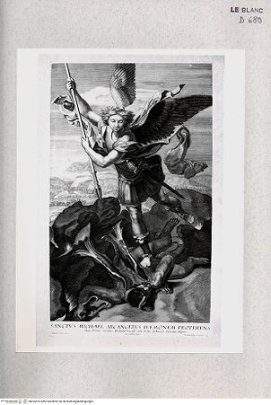 Vorderseite von Istituto Nazionale per la Grafica [http://creativecommons.org/publicdomain/mark/1.0/] Der Erzengel Michael - , bh355515. Foto.